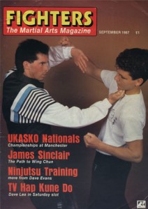 'Fighters' Magazine featured Wing Chun Master James Sinclair on their front cover and lead interview in Sept 1987