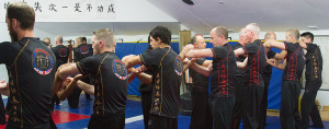 UKWCKFA Wing Chun training T-Shirt is perfectly designed for Chi Sau practice.